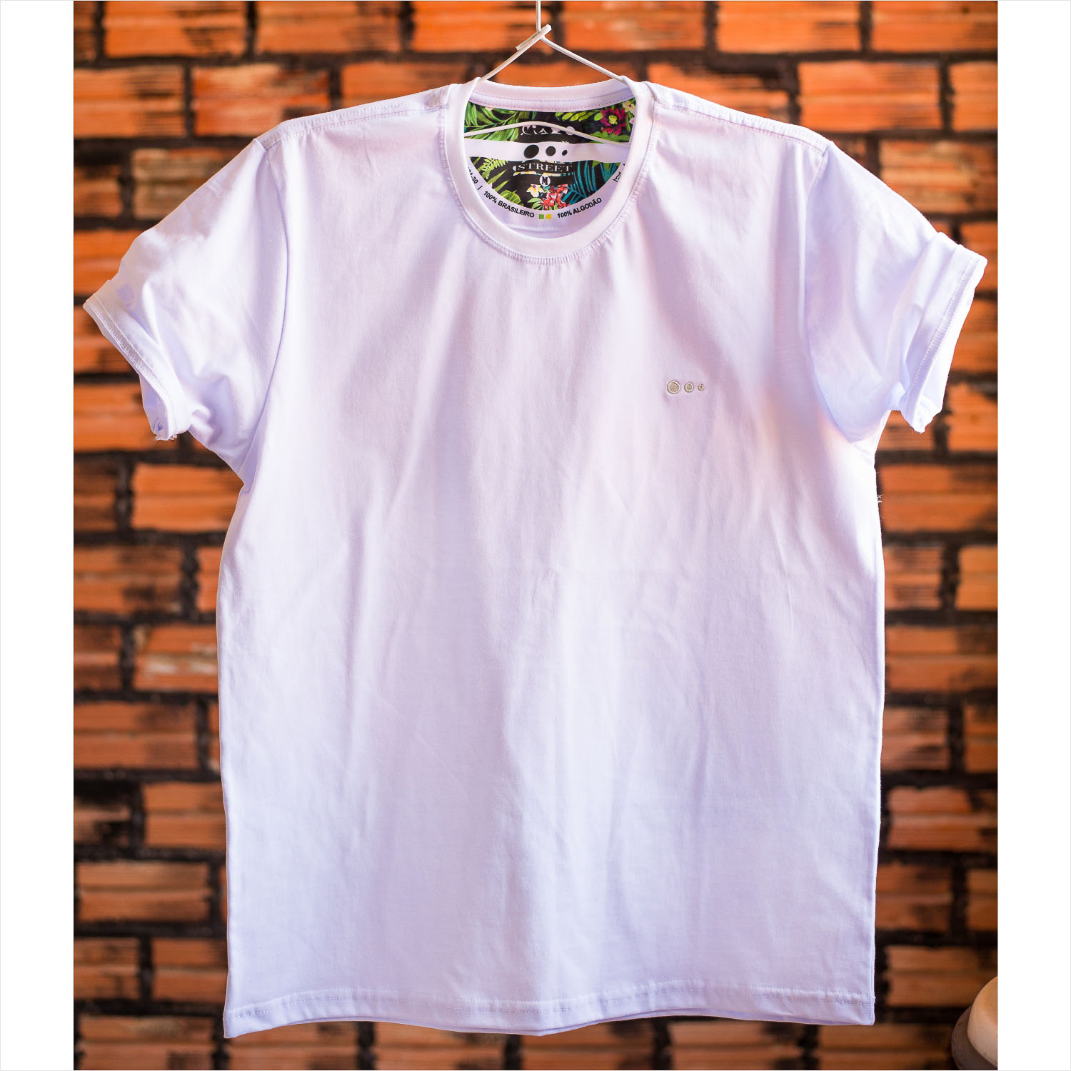 Find hd Camiseta Básica Bordada Phox Masculina Branca 1012-01